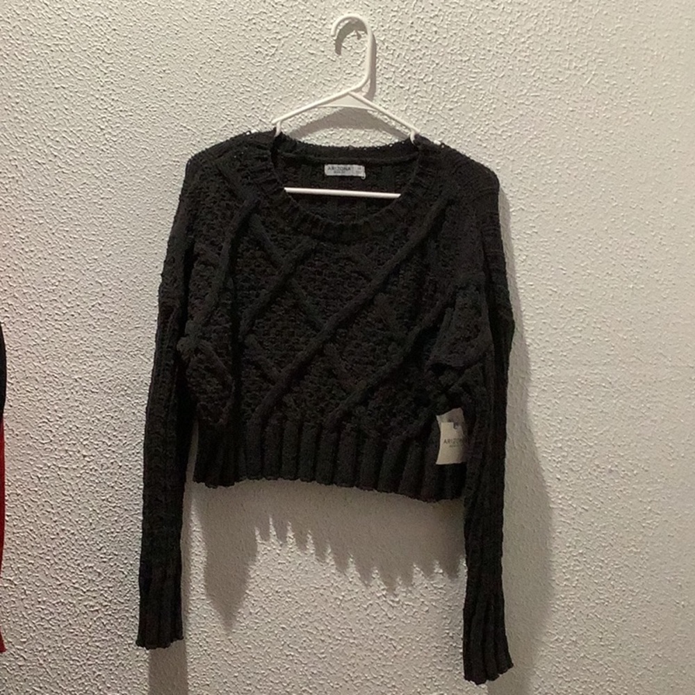 Arizona Jean Company Knitted cropped sweater XS phantoms grey